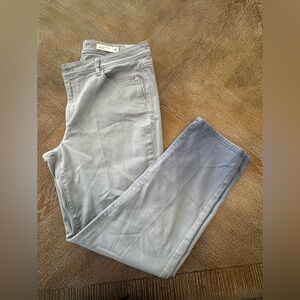 J. Jill Gray Ombre Authentic Fit Slim Ankle Pants Sz14 Waist 38” Inseam 28”